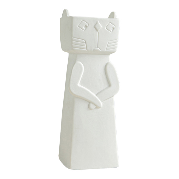 Keramisk vas för hemmet, vas för torkade blommor, suckulentkruka 5,5x5,5x12cm