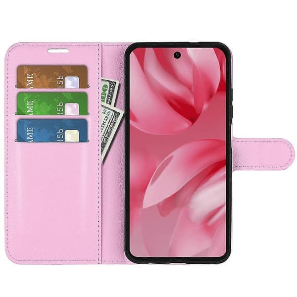 [RM] Litsi-nahkainen puhelinkotelo Google Pixel 10 / 10 Pro -puhelimelle Pink For Google Pixel 10 / 10 Pro
