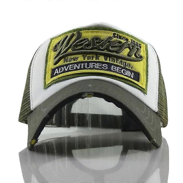 Western baseballcap vasket cap børstet solskjerm (slitt versjon) PXCL