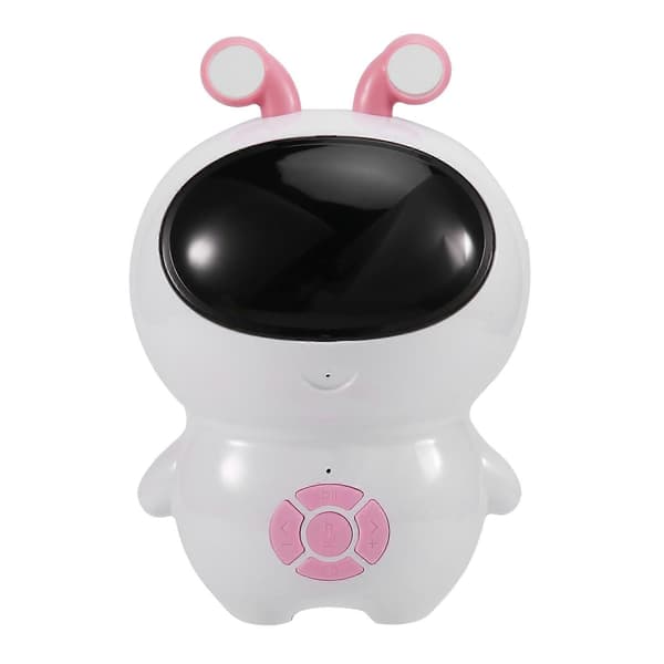 AI Robotlegetøj Intelligent Dialog WIFI Oversættelse LED Lyskilde Lydeffekter Robot til Børn Hvid&Pink size