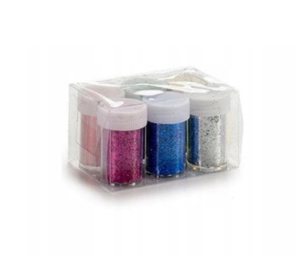 [RM]6-pack - Glitter i burk - DIY