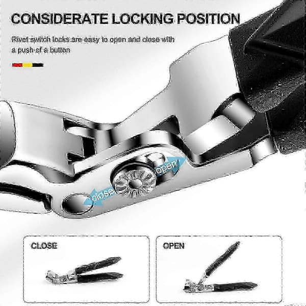 Seniorklippere for tånegler - Ergonomisk Clipmaster Pro med vinklet hode for enkel og rask trimming
