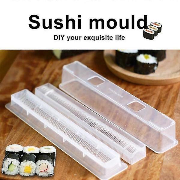 Rektangulär japansk sushitillverkare DIY Onigiri risrulleform köksredskap