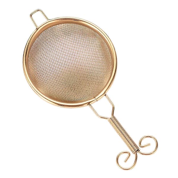 Kobber Te-si Håndlavet Te-infuser Letvægts Robust Mesh Te-filter Dobbeltlags Te-afløb til Stue Studieværelse JQK C