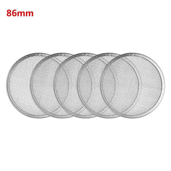 5-pack Groddningslock i Rostfritt Stål 86mm Groddningsburk Sil Lock för Mason Jar med Bred Öppning Konserveringsburkar