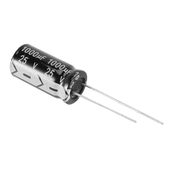 5 x 25V 1000UF 105℃ Radial Elektrolytkondensator 10x20mm black