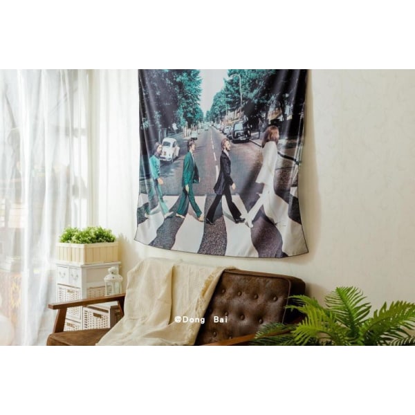 Beatles rockmusik dekorativ affisch bakgrund vägg tyg hängande tyg Beatles (thick velvet) Width 200*Height 150cm