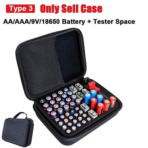 Bärbar bärbar AA AAA-batteri Organizer Superhård EVA- case Boxhållare Blue
