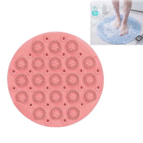 Massage Badrum Halkfri Matta-Rosa-55*55cm-1st