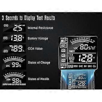 12v/24v Bilbatteritestare Digital Fordonsdiagnostisk Batteritestare Analysator Fordonsstart C