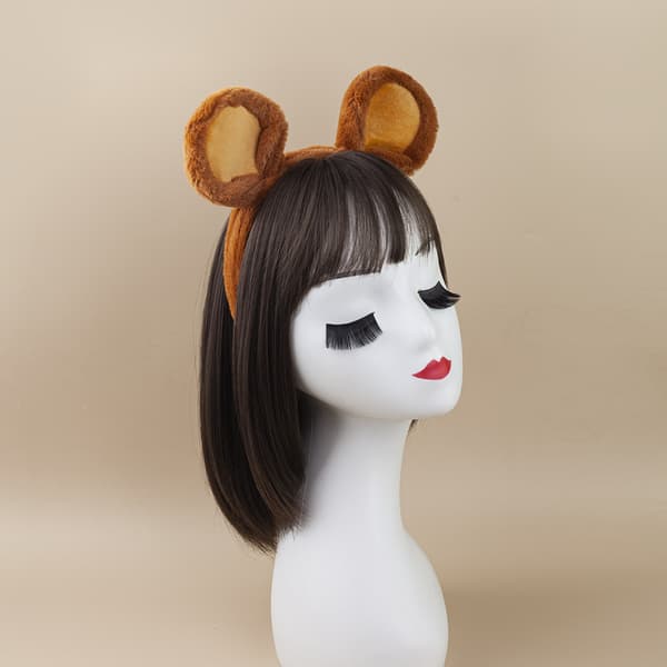 Museører Pandebånd Sæt til Børn, Sødt Plys Musepandebånd til Halloween og Fester\"**Grå Museører Gray Mouse Ears