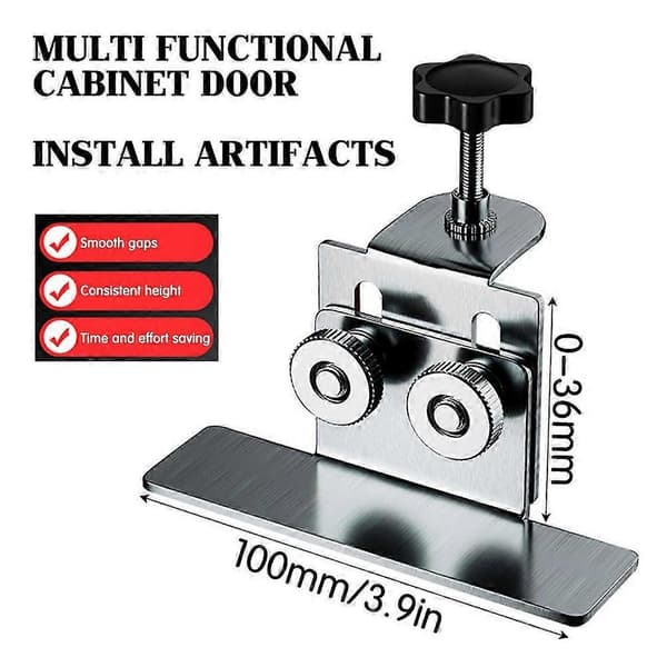 Skabsdør Installationspositioner Multifunktionelt Skabshardware Jig Værktøj til Skuffeinstallation 2pcs