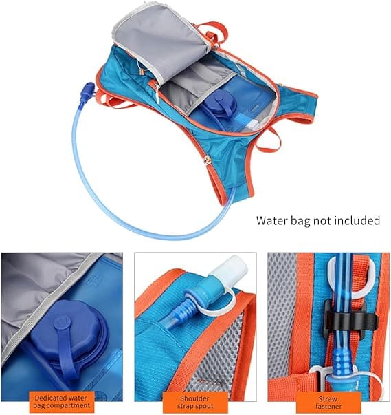 [RM] Small Cycling Backpack Waterproof Men's and Women's Sports Backpack Ski Backpack Black