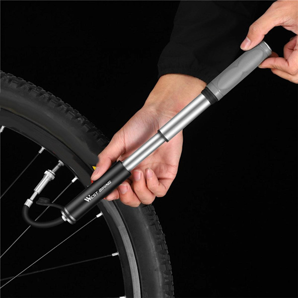 Mini Portabel Cykelpump Presta Schrader Ventil Kit