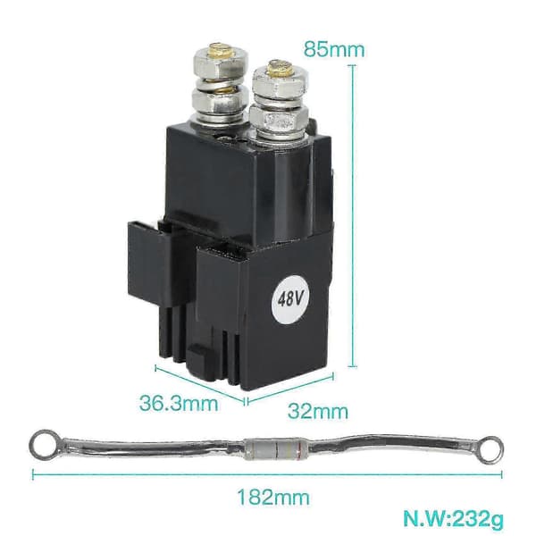 Relä Ance för bil golfbil 48 volt solenoid Precedent 102865901 1014947