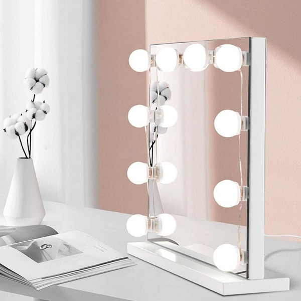 Hollywood-stil LED Spegellampor Glödlampor Kit 10 Kosmetiska Glödlampor