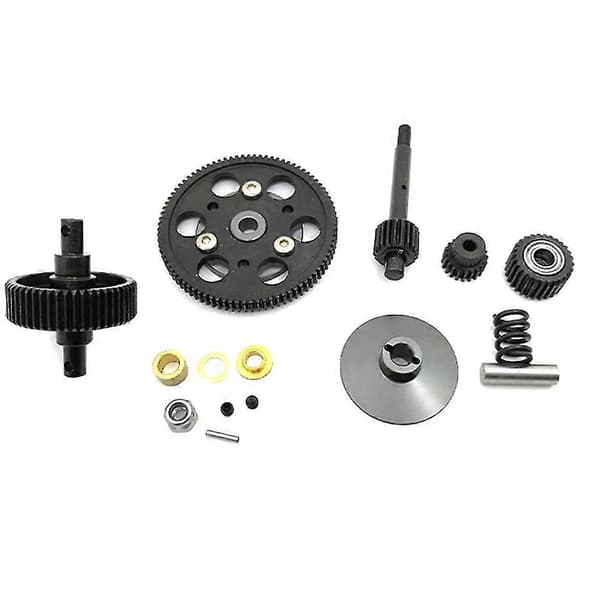 1:10 RC Crawler växellåda i stål, metall, monterad växellåda för Axial