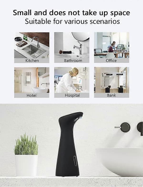 (Sort 70 x 94 x 188) Automatisk skumsæbedispenser til hænder style1