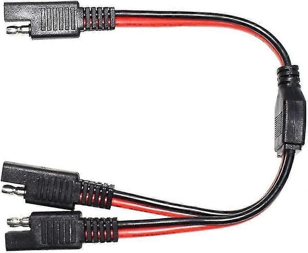 [RM]Sae Y Sae 1 til 2 Splitter Forlængerkabel, 14awg Strøm Forlængerkabel Adapter Sae Stik Solpanel Forlængerkabel Splitter Stik, 30cm
