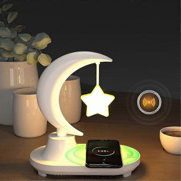 Bluetooth-højttaler med LED-stjerneprojektor, sengelampe med atmosfære
