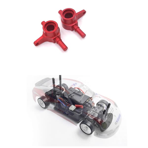 2 st. främre styrkoppar i metall för Mini-Q 1/28 RC-driftbil uppgraderingsdelar, 1