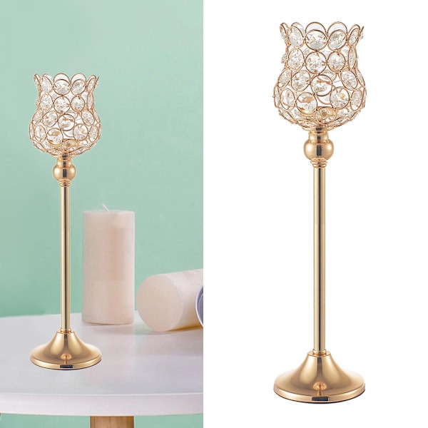 Ljusstake Matbord Modern Dekorativ Flamlös Ljusstake 43cm