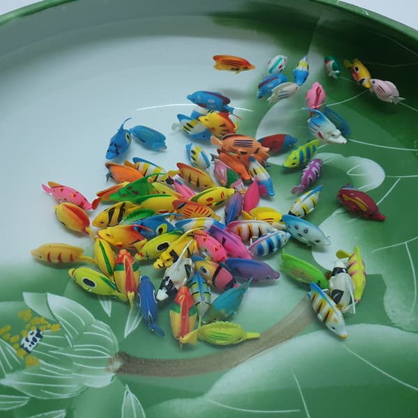 [RM]20 Pcs Artificial Moving Fish Plastic Floating Fish High Simulation Realistic Fish Ornament Aquarium Decoration