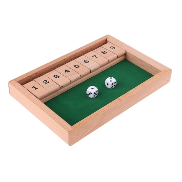 Filtbord träbräde tärningsspel