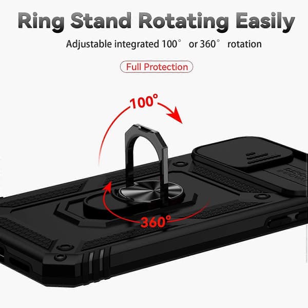 För iPhone XR Skjutbart Kameraskydd Hållare Telefonfodral