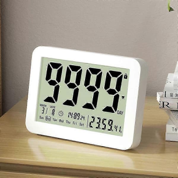 Elektronisk nedtællingstimer stor skærm digital nedtælling 9999-dages timer [MI]