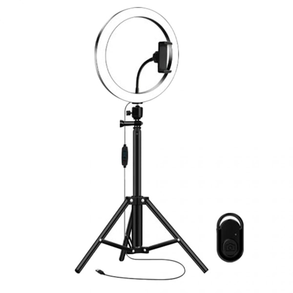 USB Dimbar LED Lampa Smink Live Youtube Med 130cm Selfie Stativ