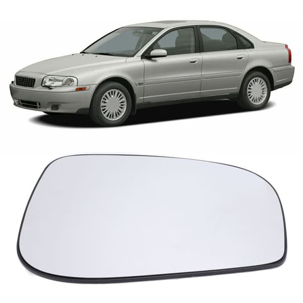 Opvarmet bakspejlglas til S60 S80 V70 2003-2006 Højre 30634720
