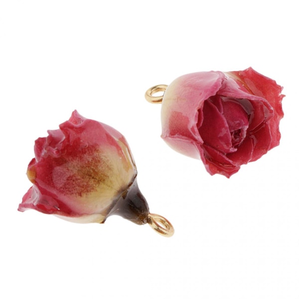2st hartslindade äkta blommor Berlocker DIY smycken gör Hitta blommor