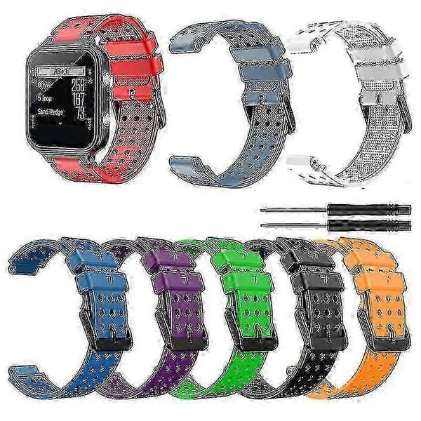 Rem til garmin approach s20 monokrom urrem til garmin approach s20 silikone erstatning fash [MI] as show