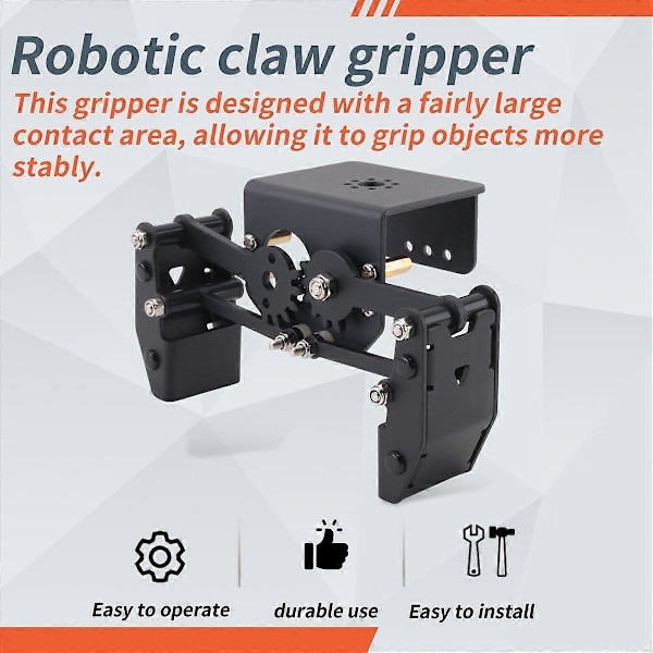 [RM]Åpen robot stor klo griper robot manipulator for robotarm DIY-sett programmerbar robotklo Musta