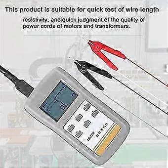 Milliohmmeter, YR2050 4-tråds Milliohmmeter Trådledningsströmavkänning Lågresistans Mikroresis