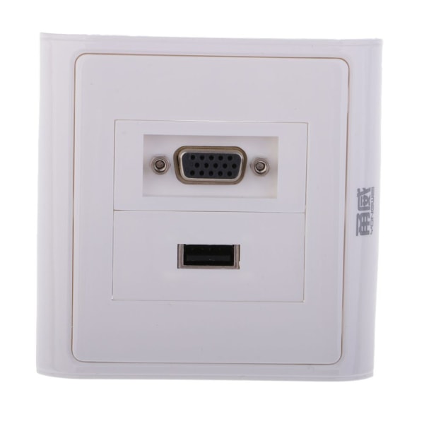 VGA USB Väggplatta