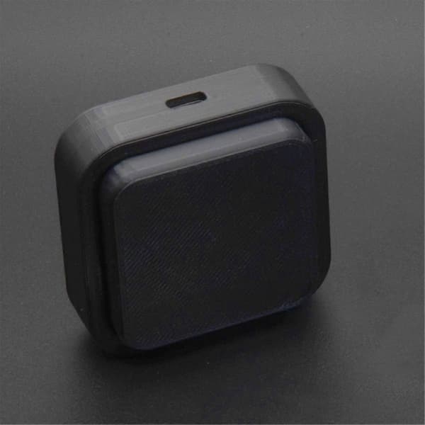 Programmerbart USB-tastatur med stor enkelt tast til brugerdefinerede makroer og genvejsfunktioner som kopier/indsæt Black