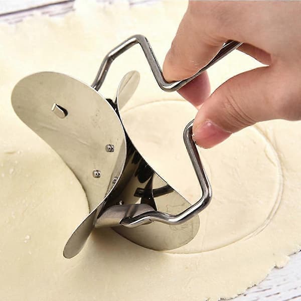 7-delars set med degformar i rostfritt stål för dumplings, jiaozi och ravioli