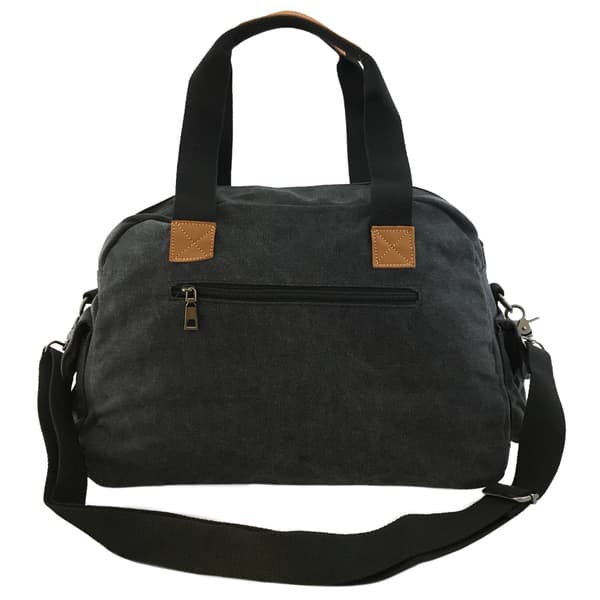 Weekendbag, lerret grå grå one size