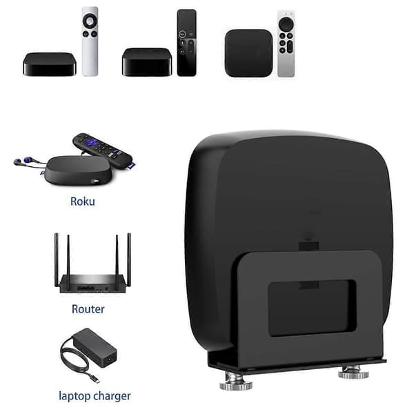 Adjustable Small Wall Mount for 3/4/4k Compatible Devices, Router, Modem, TV Box and Other Media Players-Xin