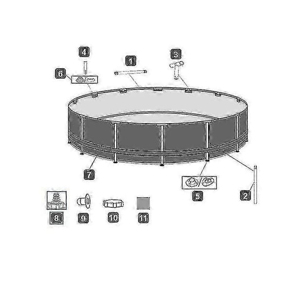 P6h1419 Slangeadapter (grå 32 Mm) - Tilslutningsadapter Til Pools