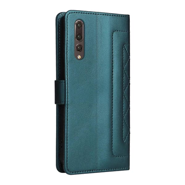 Plånboksfodral i läder för Huawei P20 Pro Green