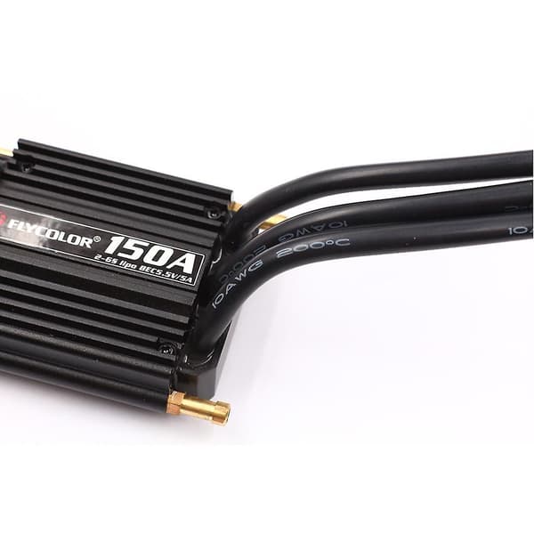 [RM]FlyMonster 150A vanntett børsteløs ESC m/ SBEC RC båtmotor hastighetskontroll Musta