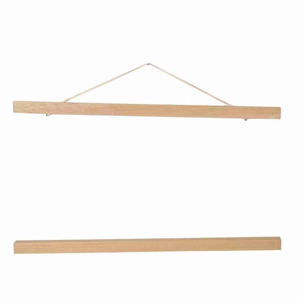 [RM]Moderne magnetisk savsmuld fotorammeophæng hvidt træ 40cm