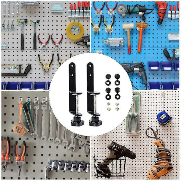 [RM]1 Set Slitväst Pegboardkrok Pegboardfäste Klämma Pegboard Installationsverktyg