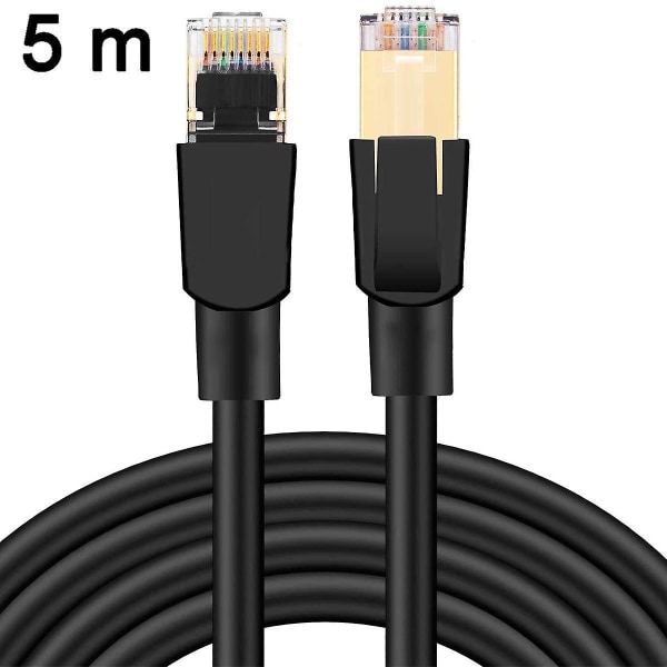 Cat 8 Ethernet-kabel, 26awg 40gbps 2000mhz patchkabel, 5m