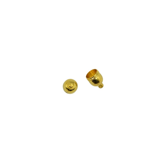 50 st Läderrep Pärlände Pärlhatt Stopp Kumihimo Smyckesfynd Guld