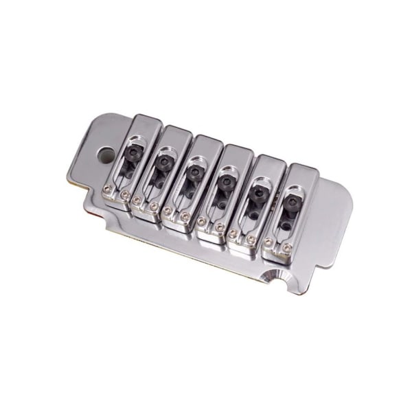 1 Set Sadel Bridge Tremolo System för 6-strängad elgitarr Silver