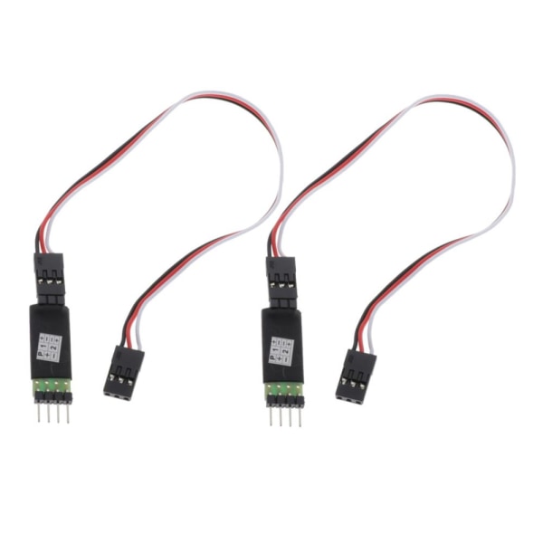 Kanal Kontroll Switch Mottagare Sladd Modellbil 2 LED-lampor För RC-bilar